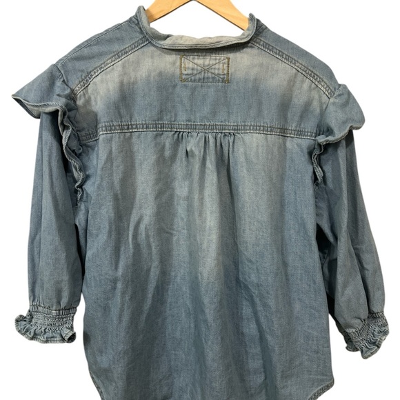 We The Free Louise Ruffle Button Down Top - Picture 4 of 5